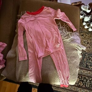 Christmas- Striped Red Kids Pajama Set